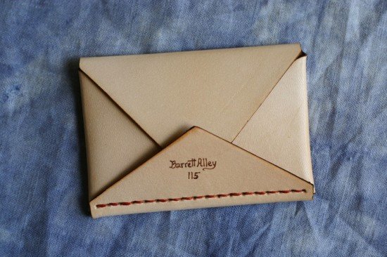 Бумажник-конверт из дубленой кожи