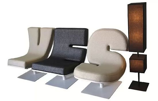 Typographic furniture