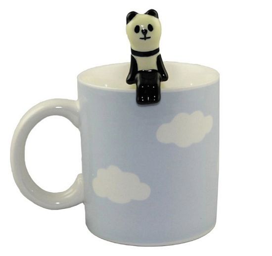 Panda on a Cloud Mug and Spoon Set