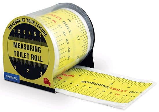 Tape Measure Toilet Paper