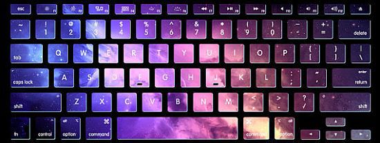 Universe Stars Keyboard Decal