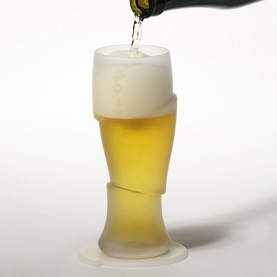 Surreal Sliced Beer Glasses