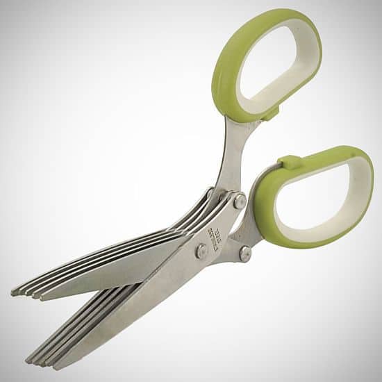 RSVP Stainless Steel Multi-Blade Herb Scissors