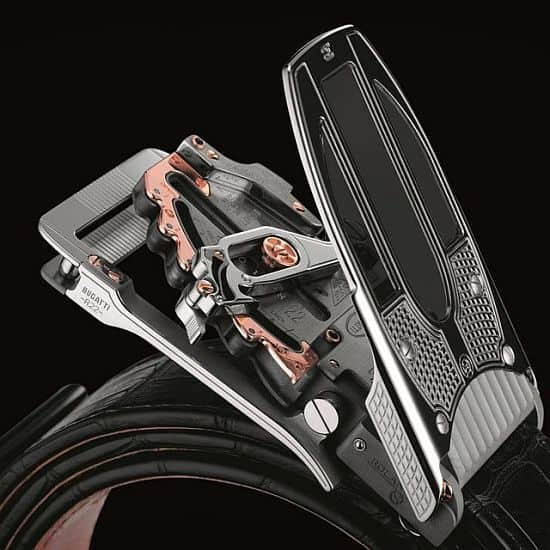 The Calibre R22 Mechanical Belt Buckle by Bugatti x Roland Iten