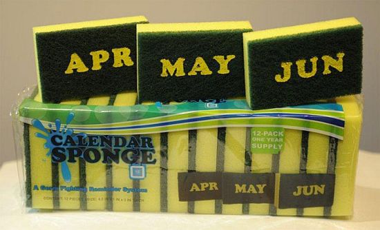 Calendar Sponges