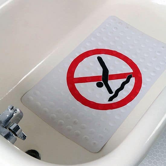 No Diving Rubber Bath Mat