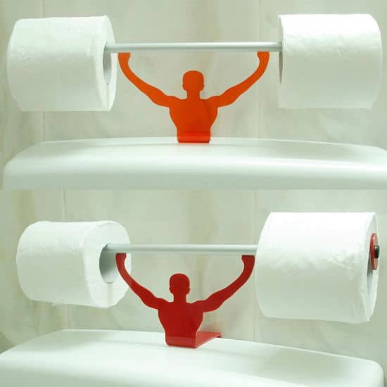 Strong Man Toilet Paper Holder