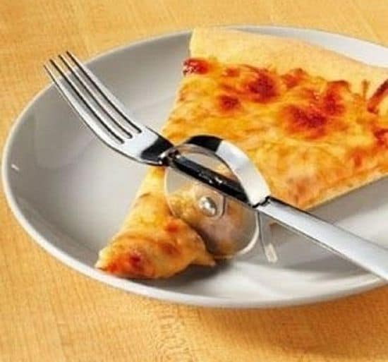 Fork With Pizza Cutter