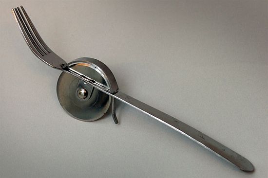 Fork With Pizza Cutter