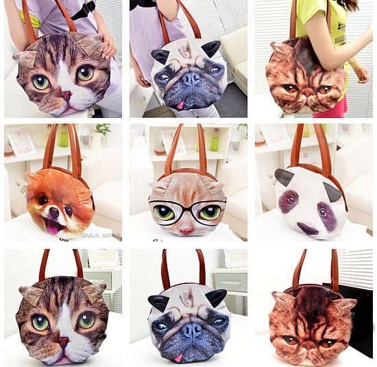 Giant Cat Face Tote Bag