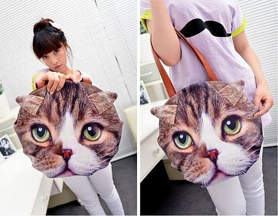 Giant Cat Face Tote Bag