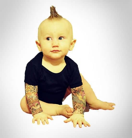 Baby Tattoo Sleeves Onesie