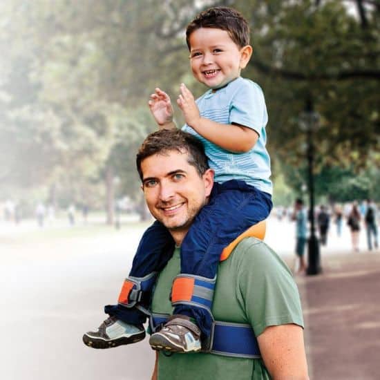 SaddleBaby - A Hands Free Shoulder Carrier For Your Child