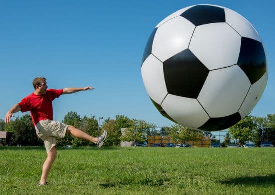 Gigantic 6' Foot Tall Soccer Ball by Big Mouth Toys