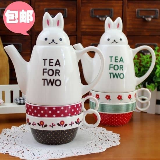 Rabbit Tea Pot For Two