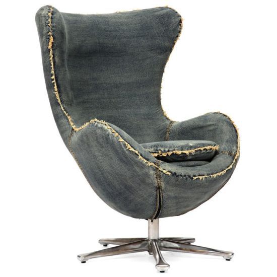 Denim Egg Chair by Arne Jacobsen