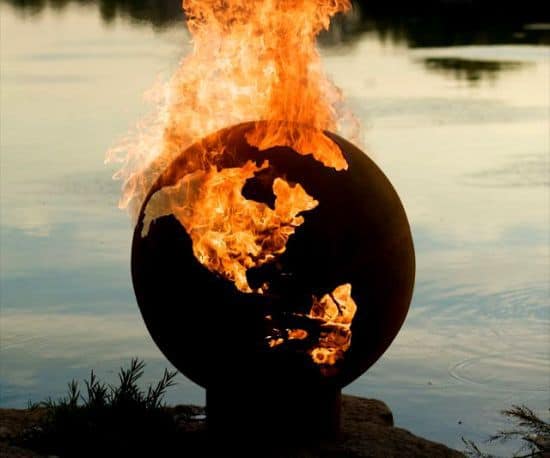 Earth Globe Fire Pit