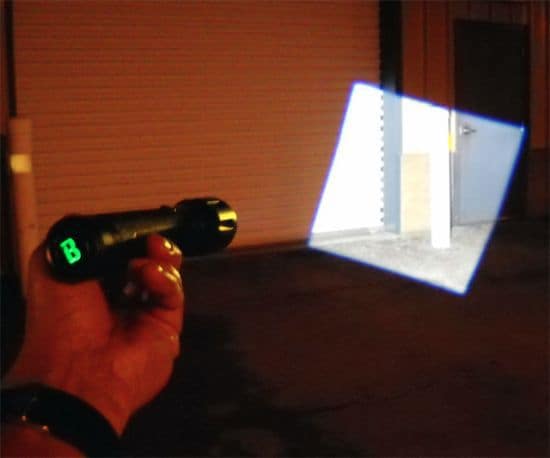 Flashlight With a Square Beam of Light