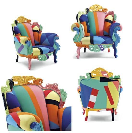 Proust Geometrica Armchair by Alessandro Mendini