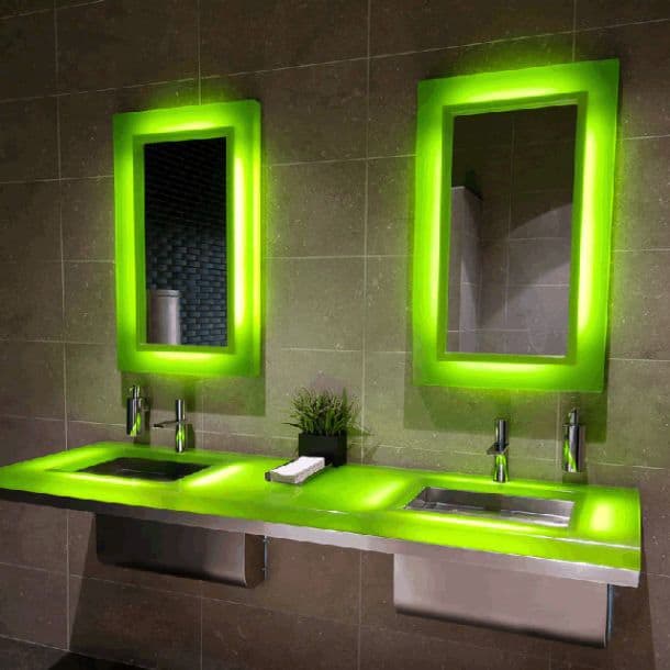 LED Revision Mirror by Neo-Metro
