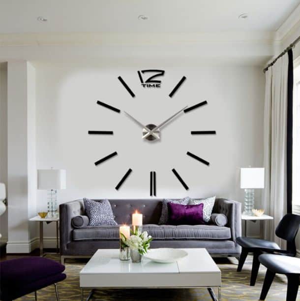 big mirror wall clock by W.A.G