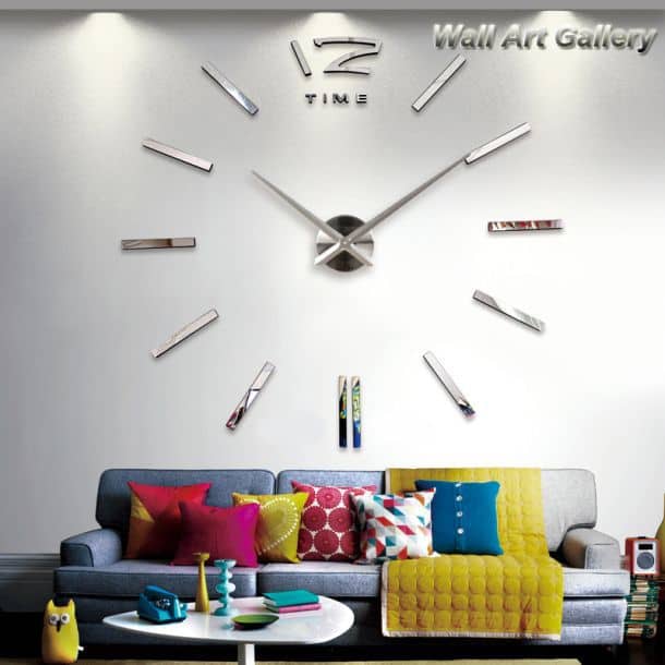 big mirror wall clock by W.A.G