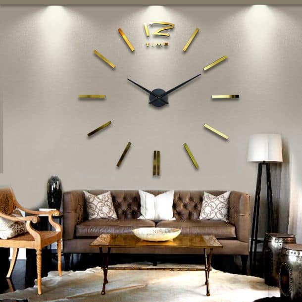 big mirror wall clock by W.A.G