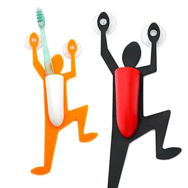 Climbing Man Suction Cup Toothbrush Holder