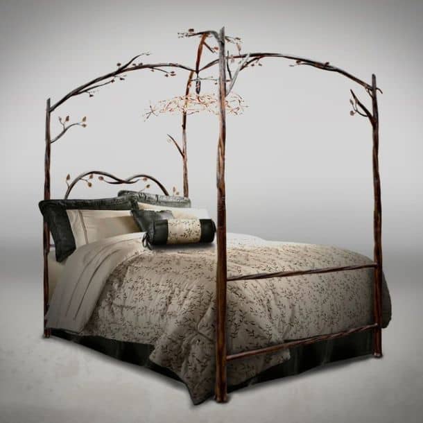 Enchanted Forest Queen Canopy Bed