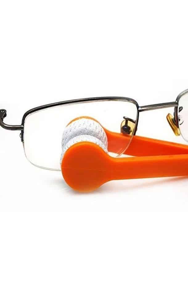 SUNGLASSES CLEANER microfiber brush plastic eye glasses cleaner