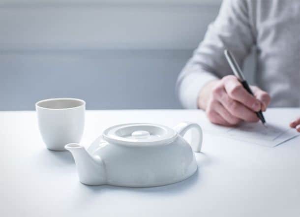 Tea For One - Sinking Into Table Half Teapot