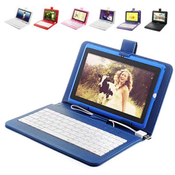 7 Android 4.0 8GB TFT Tablet PC WIFI Multi-Core Dual Camera W USB Keyboard Case
