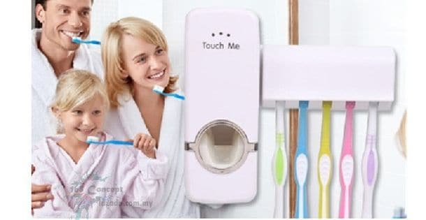 automatic toothpaste squeezing device