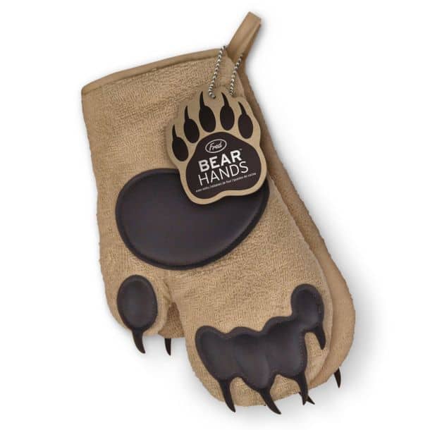 ‘Cub on By’ Bear Paw Oven Mitts