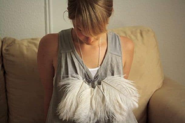 NOEMIAH - Nothing To Hide II - Feather and Chain Necklace