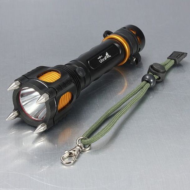 Tactical Flashlight Self Defense Torch CREE XML T6 LED