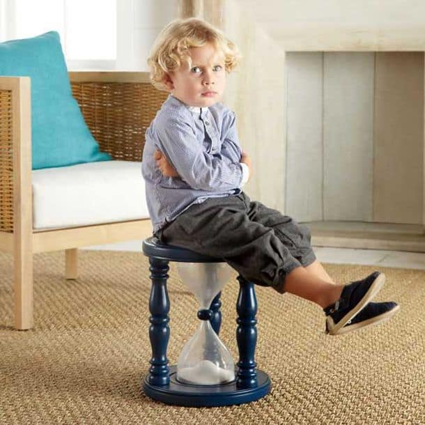 Time Out Red Wood Stool For Children