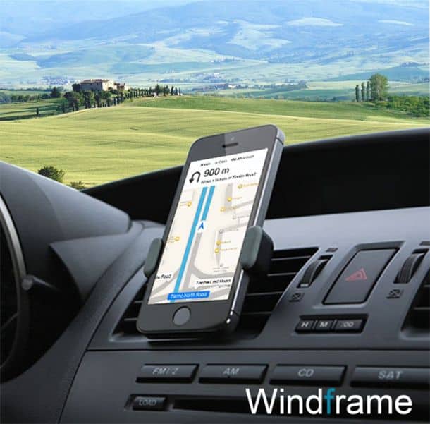 Windframe Portable Car Air Vent Mount Support Kit for iPhone