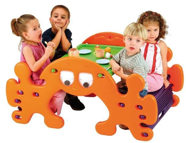 Mesa Picnic Table Fantasma - See-saw Tables for Your Children - Monster Look
