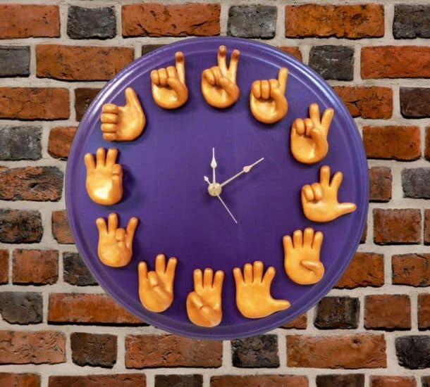 Sign Language Wall Clock