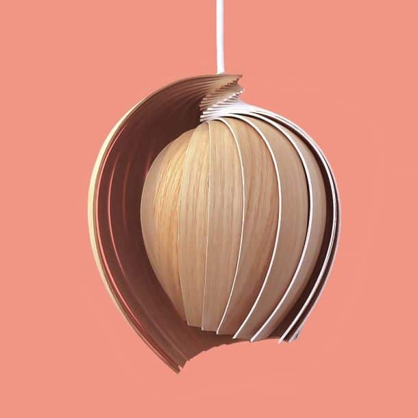 25 Lamp in natural wood by Kovac Family