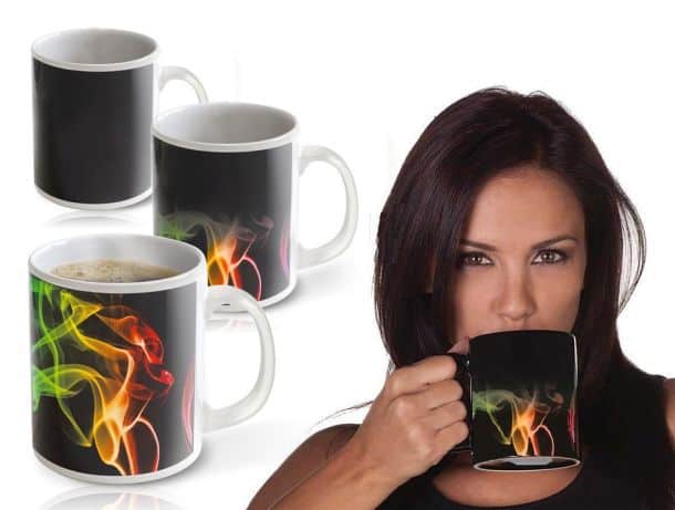 Magic Mug . Amazing New Heat Sensitive Color Changing Coffee Mug