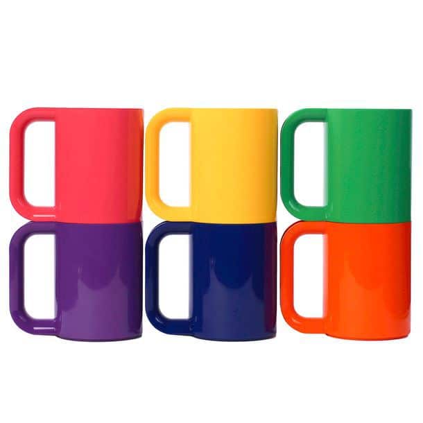 Mug Rainbow Set Of 6 by Lella & Massimo Vignelli
