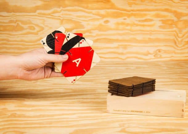 Plywood Playing Cards by Donald Corey For Areaware