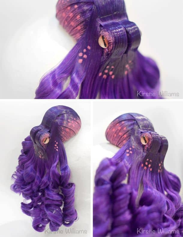 Synthetic Hair Octopus Hairpieces