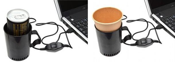 USB-нагреватель-охладитель напитков от компании Thanko