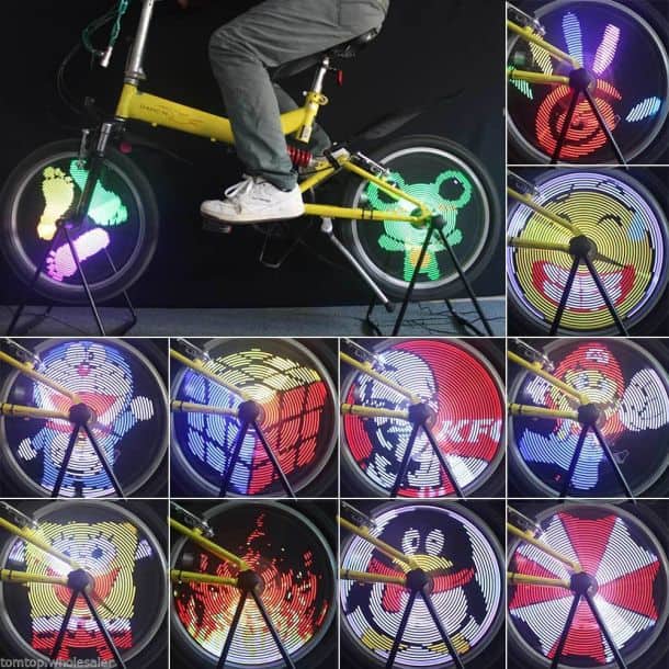 Противоударная система иллюминации для велосипедов 96 RGB LED Lights