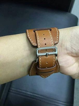 Кожаный браслет V-MORO для часов Apple