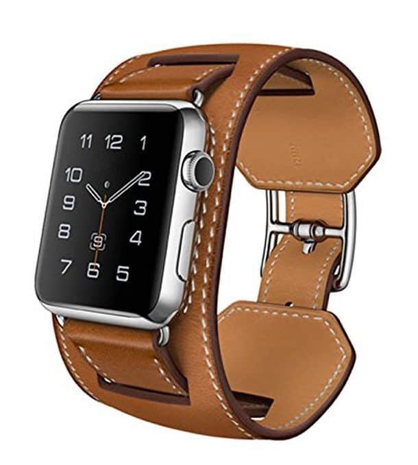 Кожаный браслет V-MORO для часов Apple