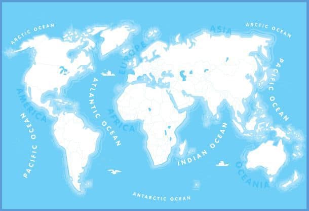 Обои-раскраски в виде карты мира
